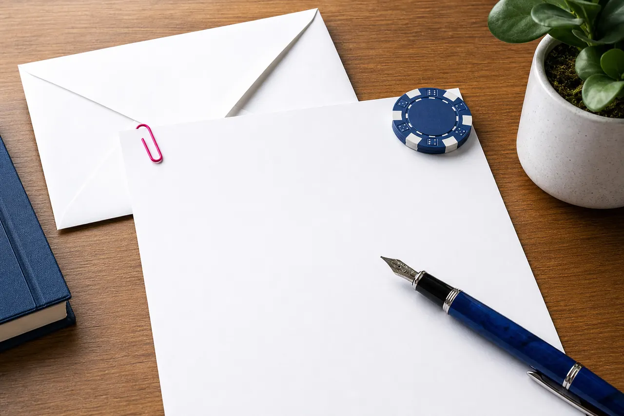 Open correspondence desk representing editorial contact
